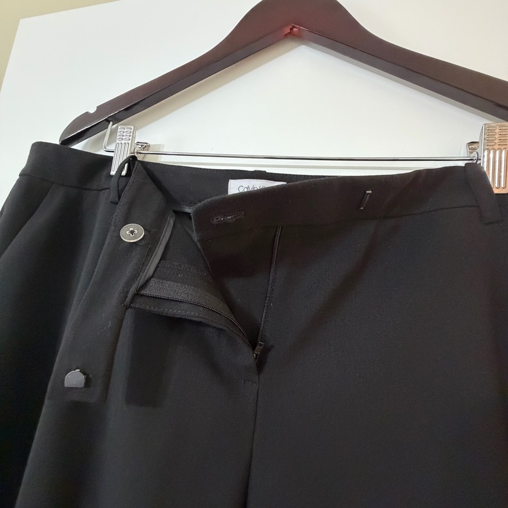 Calvin Klein Black Suit Trousers Pants Size 16 - Picture 2 of 7